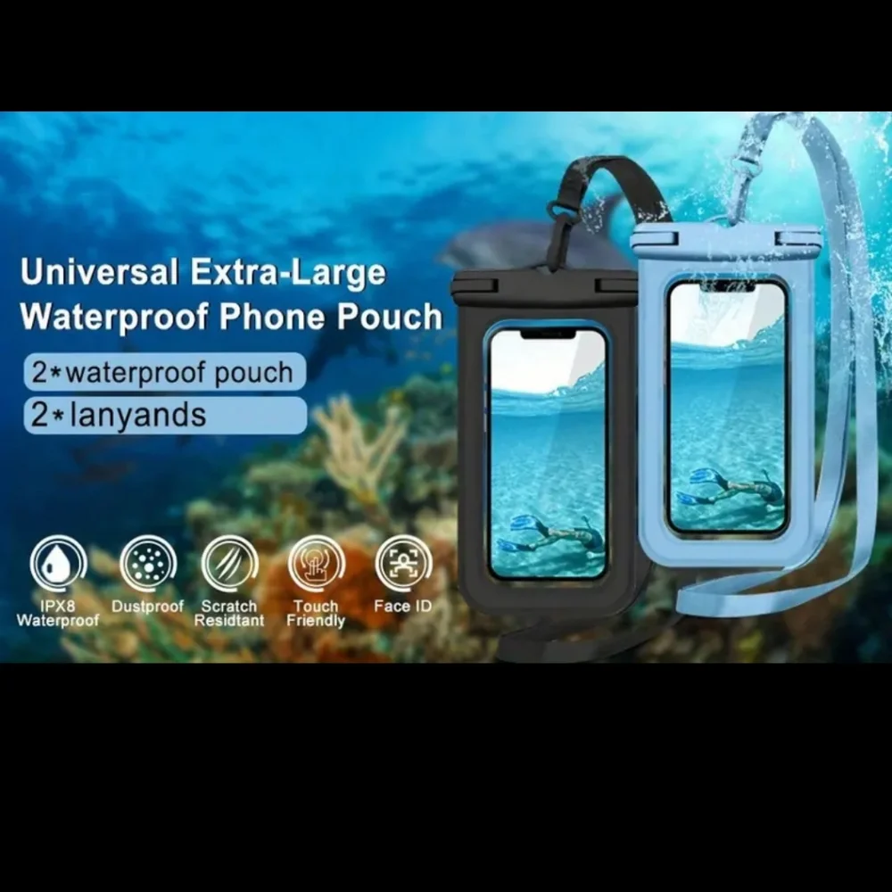 Extra-Large Waterproof Pouches - Keep Your Smartphone Dry & Protected